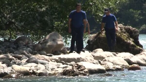 Спасатели прочесывали берег в поисках пропавшей после ДТП девочки в Абхазии