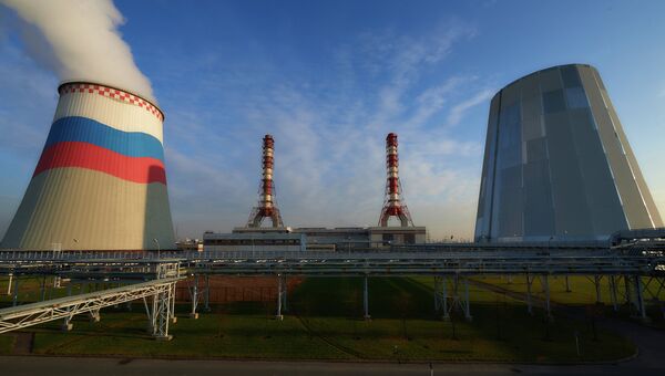 Первая в России электростанция с парогазовым бинарным циклом. Архивное фото