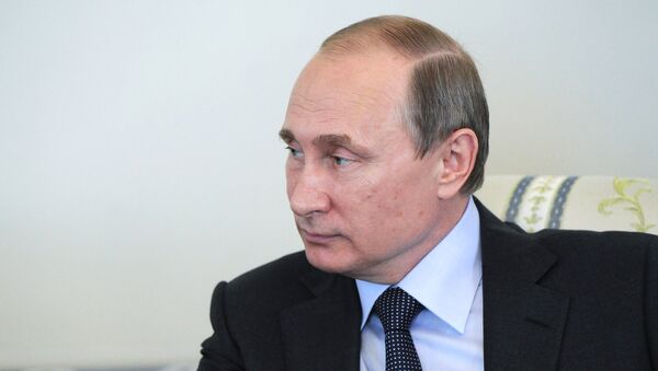 Президент РФ Владимир Путин встретился с президентом ФИФА Йозефом Блаттером