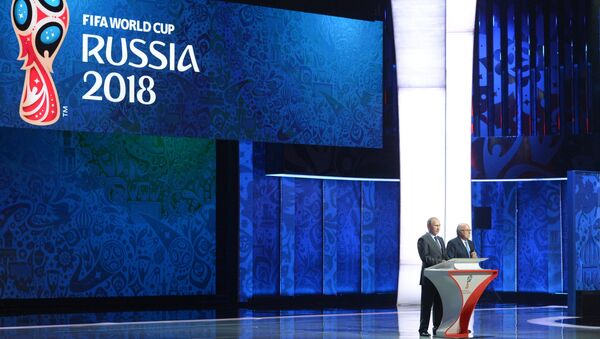 Президент РФ Владимир Путин принял участие в церемонии предварительной жеребьевки ЧМ-2018