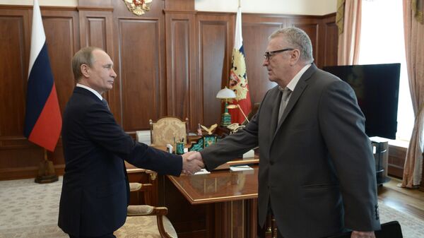 Встреча президента РФ В.Путина и с лидером ЛДПР В.Жириновским
