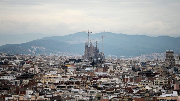 Вид на Барселону, архивное фото
