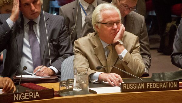 Виталий Чуркин на заседании Совбеза ООН, архивное фото