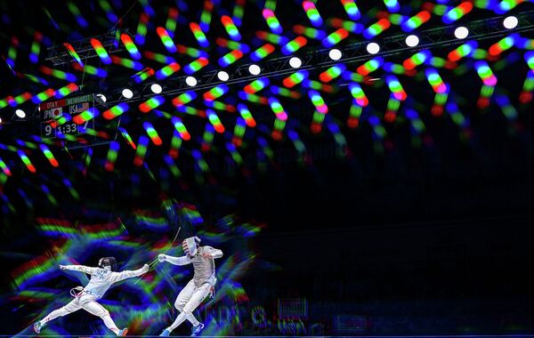 Юки Ота (Япония) и Джерек Мейнхардт (США) в полуфинальном поединке на чемпионате мира в Москве