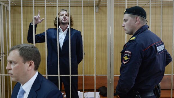 Бизнесмен Сергей Полонский в Тверском суде Москвы. Архивное фото