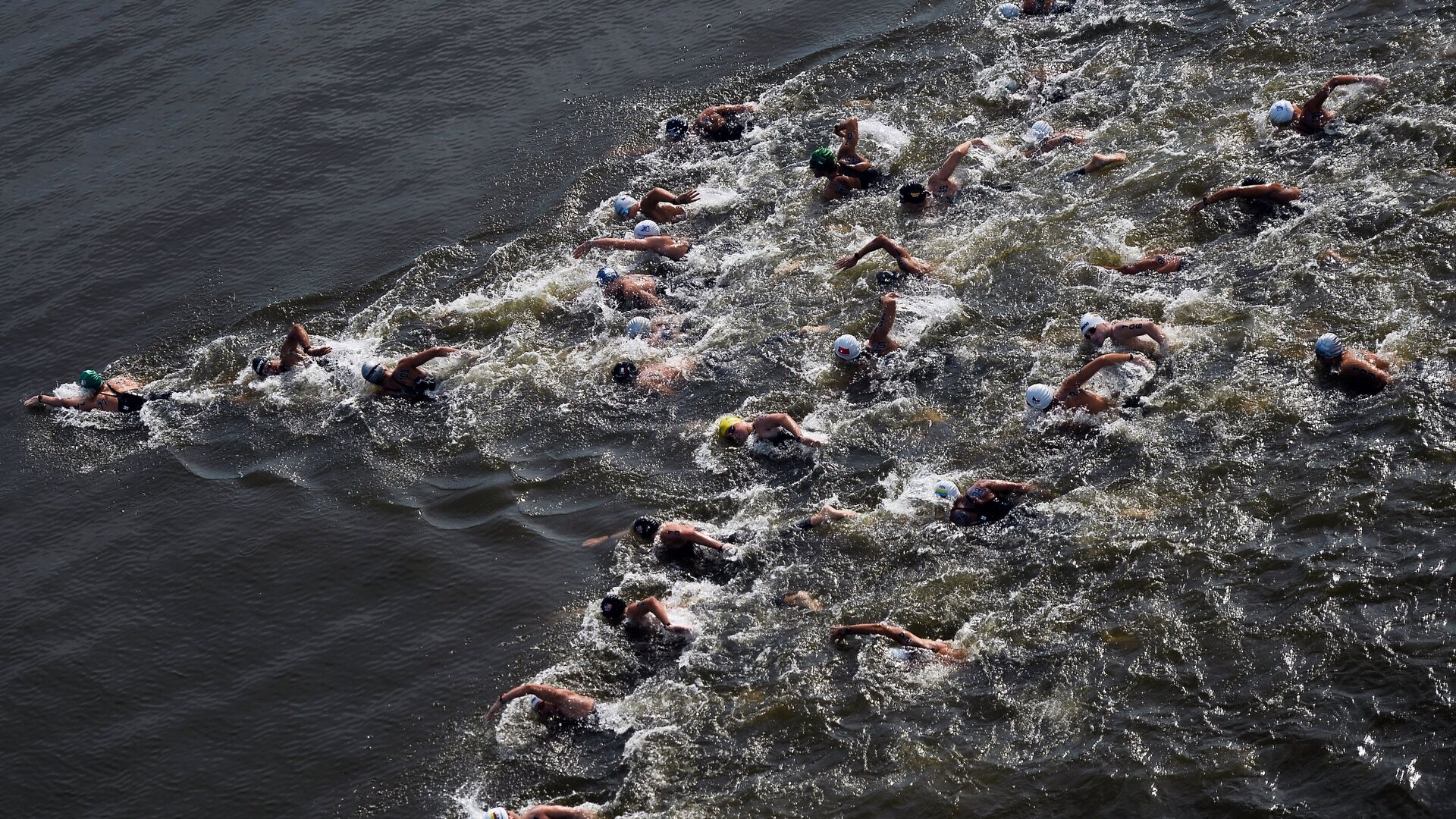 Чемпионат мира FINA 2015. Плавание на открытой воде. Мужчины. 25 км - РИА Новости, 1920, 24.02.2021