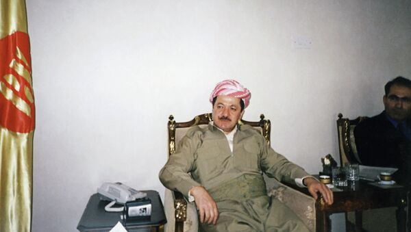 Лидер курдской автономии Северного Ирака Масуд Барзани. Архивное фото