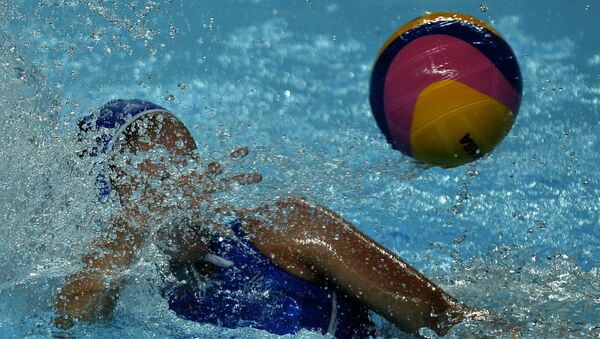 Сборная Греции по водному полу на XVI чемпионате мира по водным видам спорта в Казани. Архивное фото