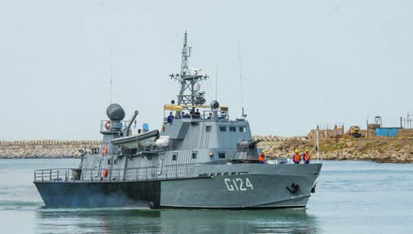 Корабль G124 на международном армейском конкурсе Кубок Каспия - 2015