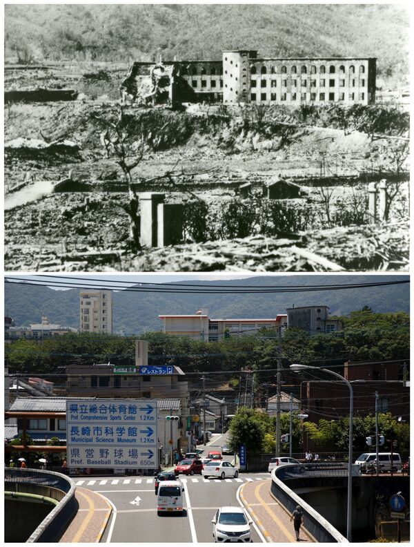 Хиросима после атомной бомбы