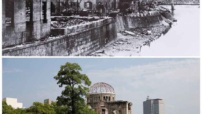 Хиросима после атомной бомбы. Мемориал мира в Хиросиме