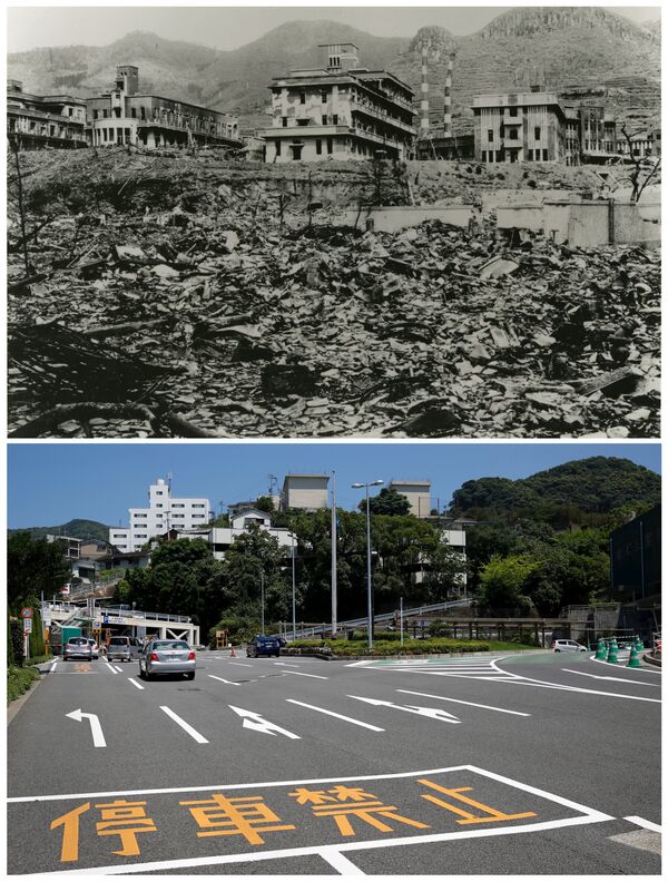 Хиросима после атомной бомбы