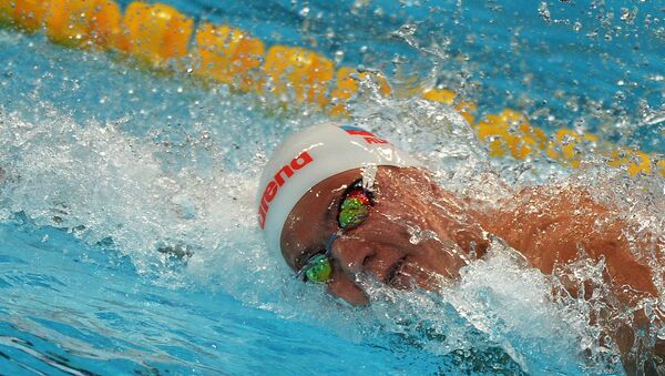 Никита Лобинцев (Россия) на XVI чемпионате мира по водным видам спорта в Казани