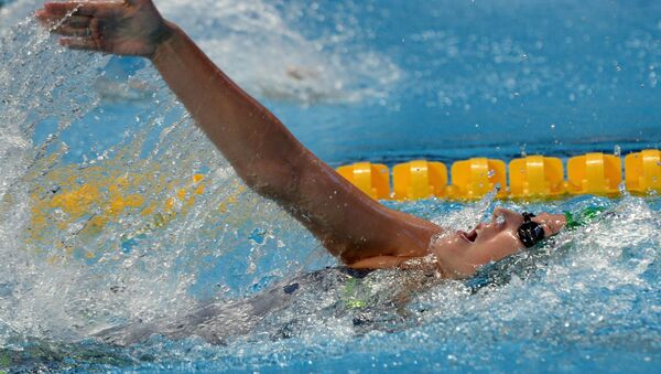 Дарья Устинова (Россия) на XVI чемпионате мира по водным видам спорта в Казани