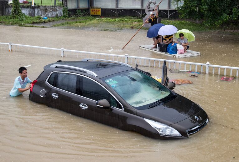 Последствия тайфуна Соуделор в Китае. Август 2015