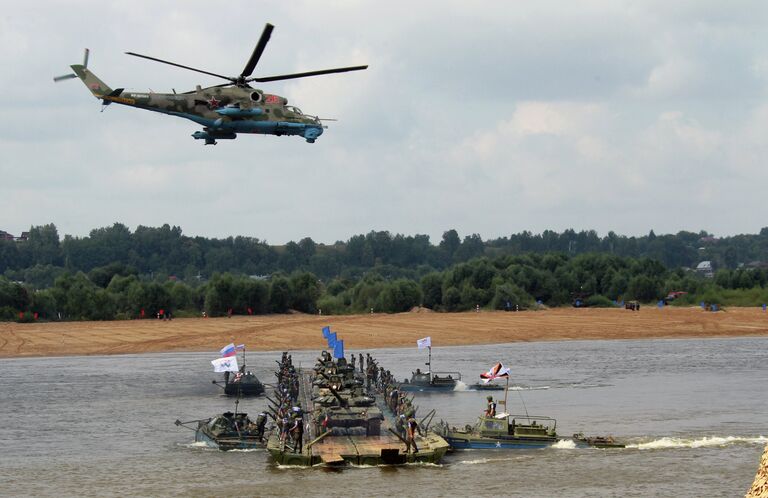 Состязания подразделений инженерных войск Открытая вода