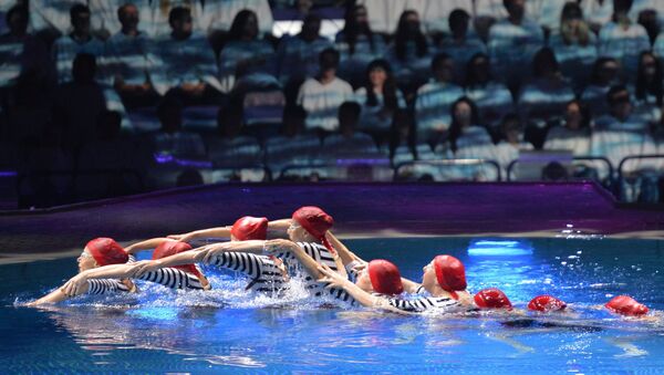 Церемония закрытия XVI чемпионата мира по водным видам спорта