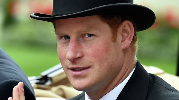 Британский принц Гарри на скачках Royal Ascot