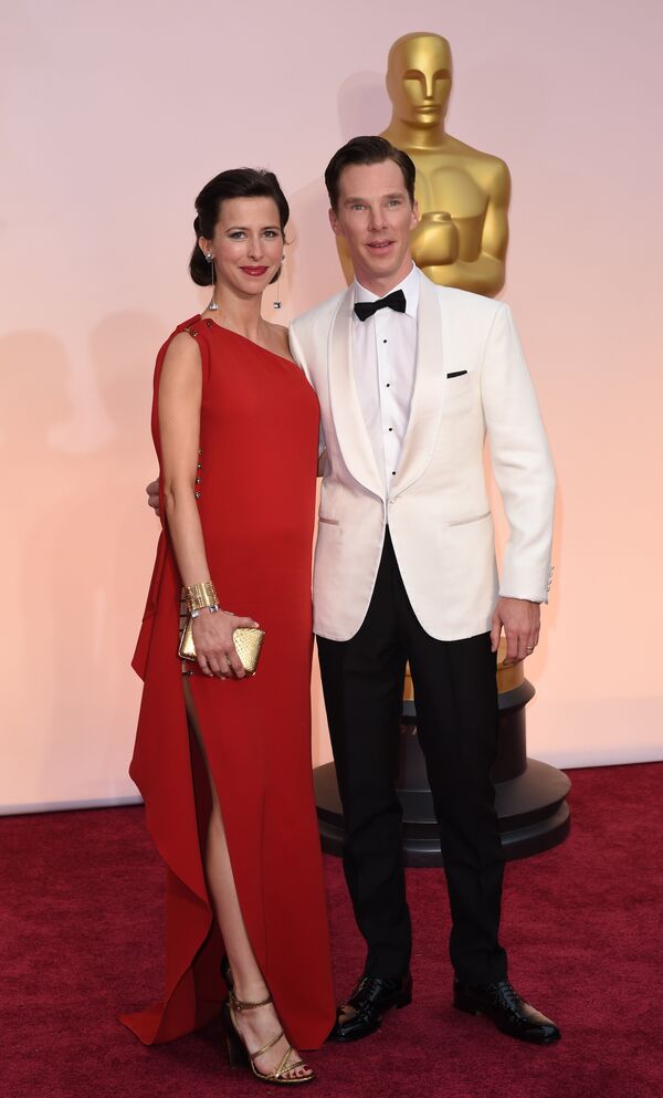 Бенедикт Камбербэтч и Софи Хантер на церемонии вручения премии Оскар