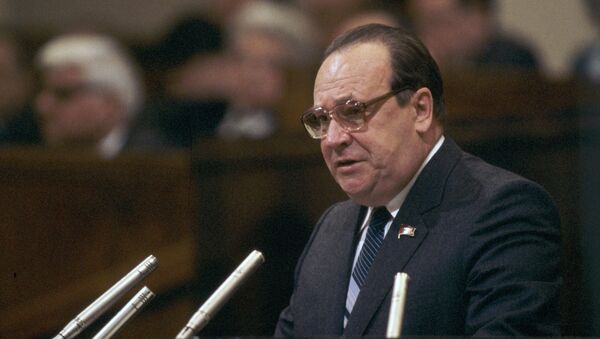 Министр финансов СССР Борис Гостев, 1986 год. Архивное фото
