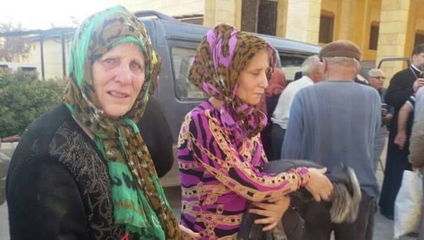 Освобожденные из плена ИГ жители ассирийских деревень провинции эль-Хасаке (Сирия)