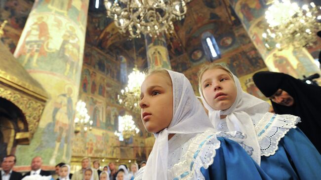 Патриаршее служение в праздник Успения Божией Матери. Архивное фото