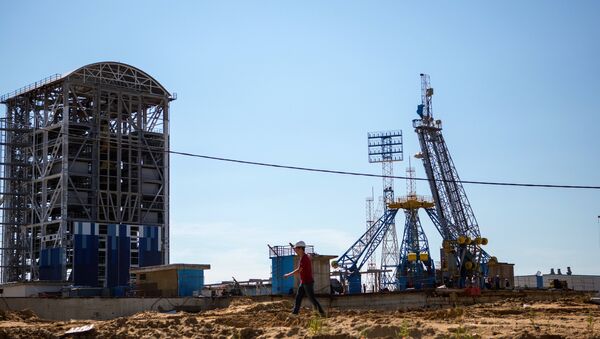 Строительство космодрома Восточный в Амурской области, архивное фото