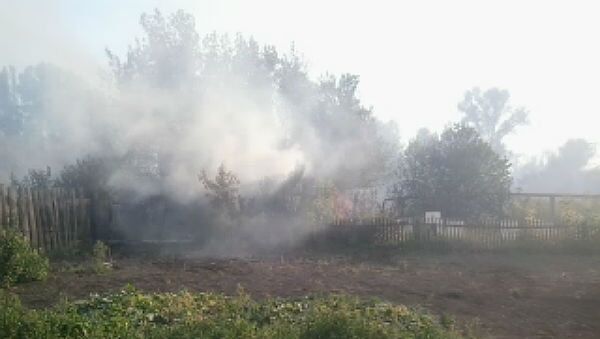 Пожар в поселке Васильевка Оренбургской области