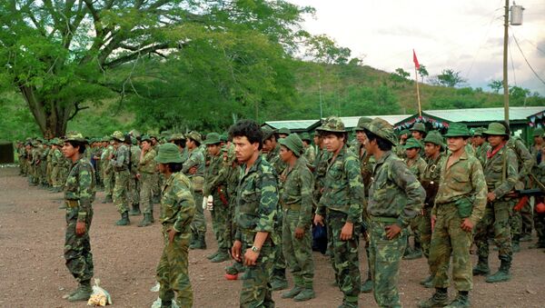 Солдаты батальона специального назначения имени Сантоса Лопеса в Никарагуа. Архивное фото