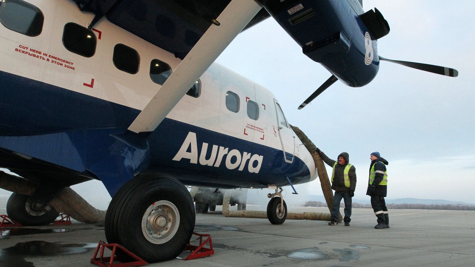 Самолет DHC-6 Twin Otter 400 авиакомпании Аврора - РИА Новости, 1920, 15.10.2021