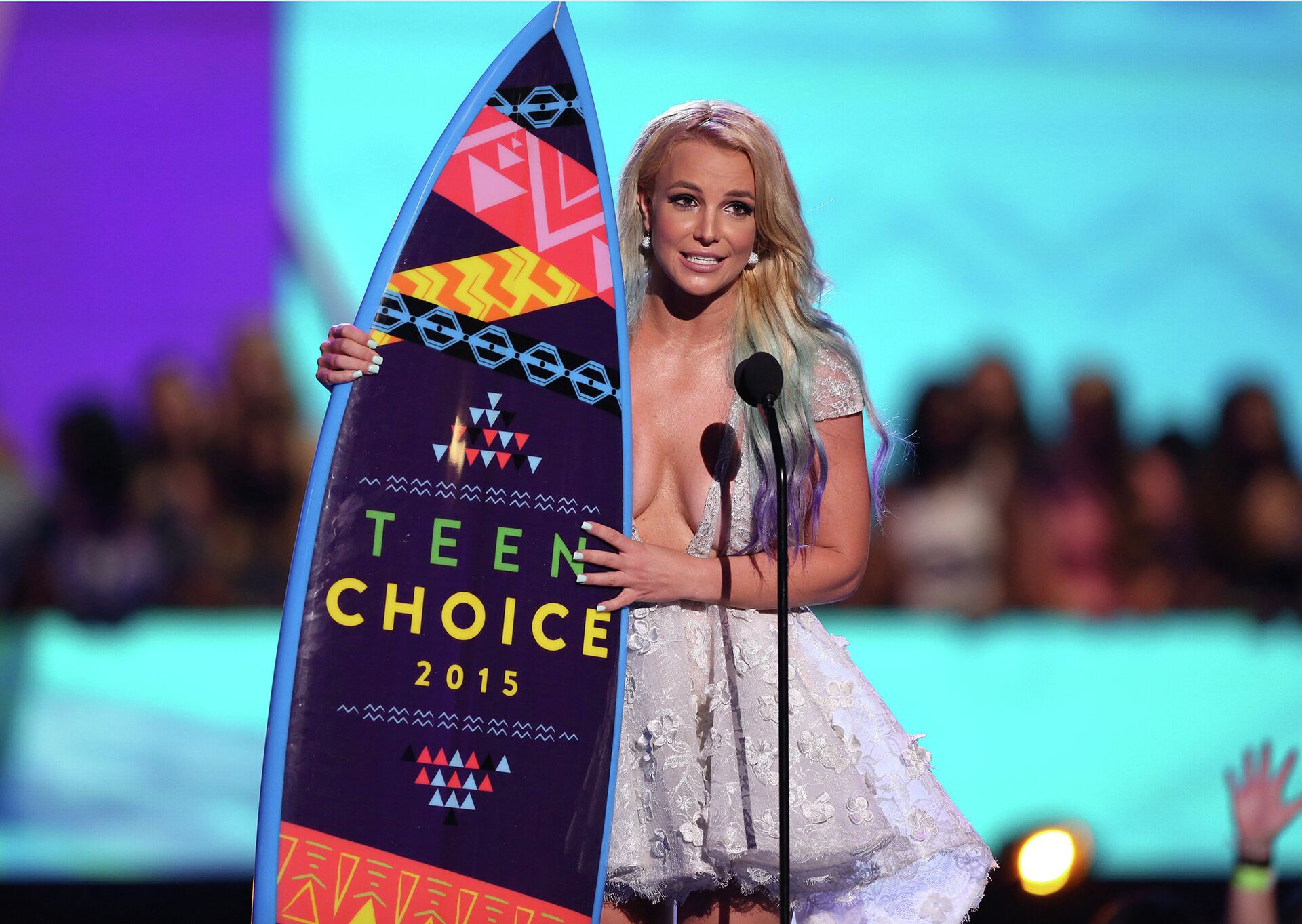Американская поп-певица Бритни Спирс во время церемонии вручения премии Teen Choice Awards. Август 2015 - РИА Новости, 1920, 04.11.2025