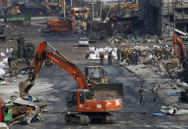 Последствия взрывов в городе Тяньцзинь, Китай
