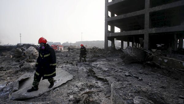 Последствия взрывов в городе Тяньцзинь, Китай