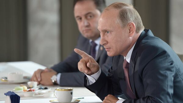 Встреча президента РФ В.Путина с представителями национальных общественных объединений Крыма