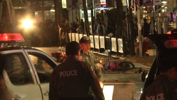 Теракт в Таиланде: полиция оцепила место взрыва бомбы в центре Бангкока