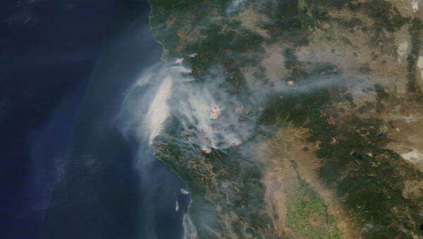 Пожары, бушующие в Калифорнии