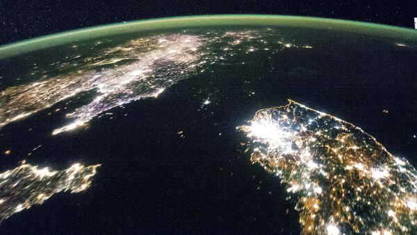 Корейский полуостров с борта МКС