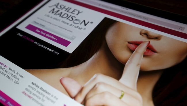 Главная страница сайта Ashley Madison