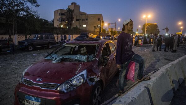На месте взрыва недалеко от управления сил безопасности Египта и здания суда в пригороде Каира
