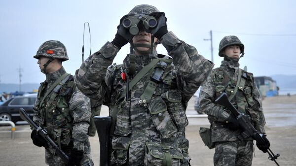 Южнокорейские военные.Архивное фото