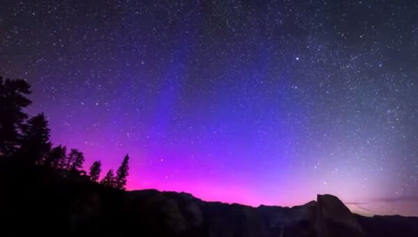 В Йосемитском национальном парке перед рассветом