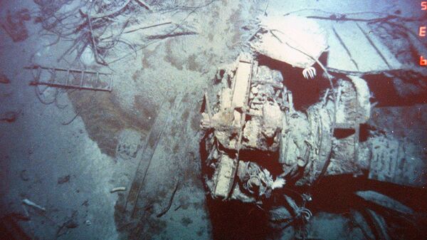 Обломки Титаника. 1985 год. Архивное фото