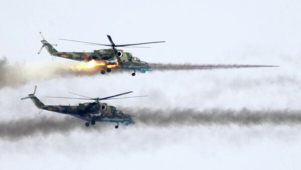 Вертолеты Ми-24, архивное фото
