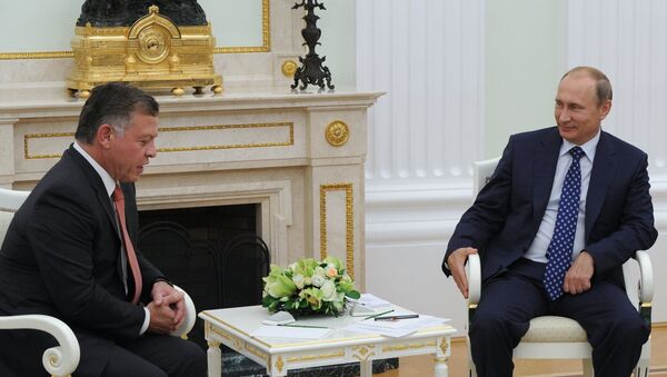 Встреча президента РФ В. Путина с королём Иордании Абдаллой II
