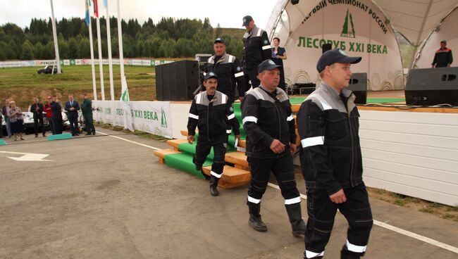 Чемпионат лесорубов в Архангельской области