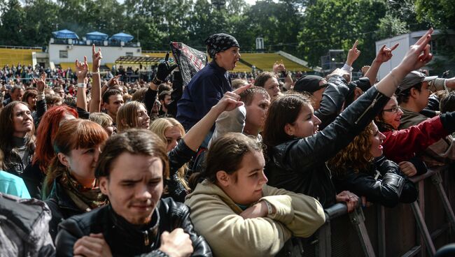 Фестиваль Moscow Metal Meeting в Зеленом Театре в Парке культуры имени Горького в Москве. Архивное фото