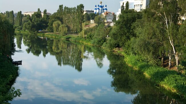 Река Цна в городе Тамбов