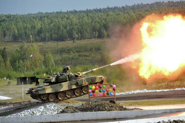 Танк Т-90С на Российской выставке вооружения. Нижний Тагил - 2011