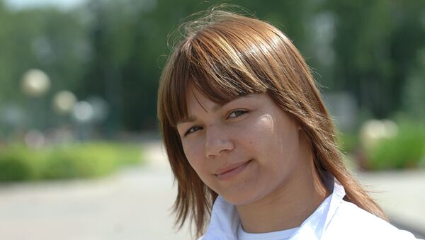 Член женской сборной России по борьбе Наталья Гольц. Архивное фото