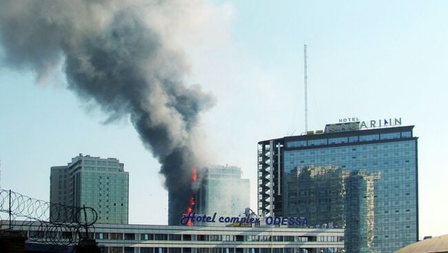 Пожар в Одессе